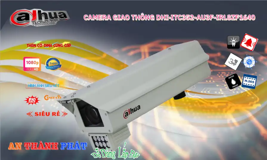 Camera  Dahua Mẫu Đẹp DHI-ITC352-AU3F-IRL8ZF1640