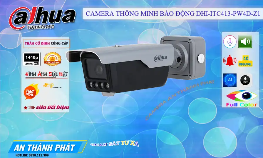 Camera DHI-ITC413-PW4D-Z1  Dahua Tiết Kiệm