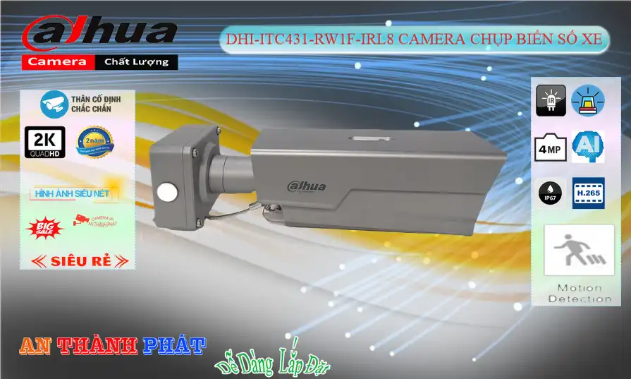 Camera  Dahua Chất Lượng DHI-ITC431-RW1F-IRL8