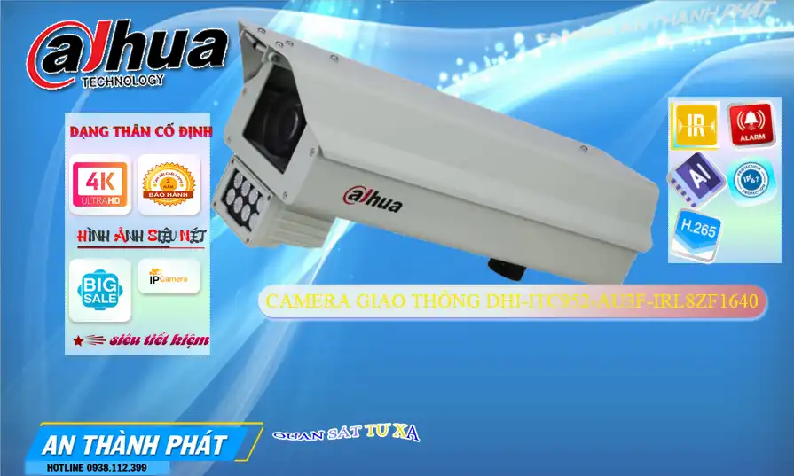 Camera DHI-ITC952-AU3F-IRL8ZF1640  Dahua ✅