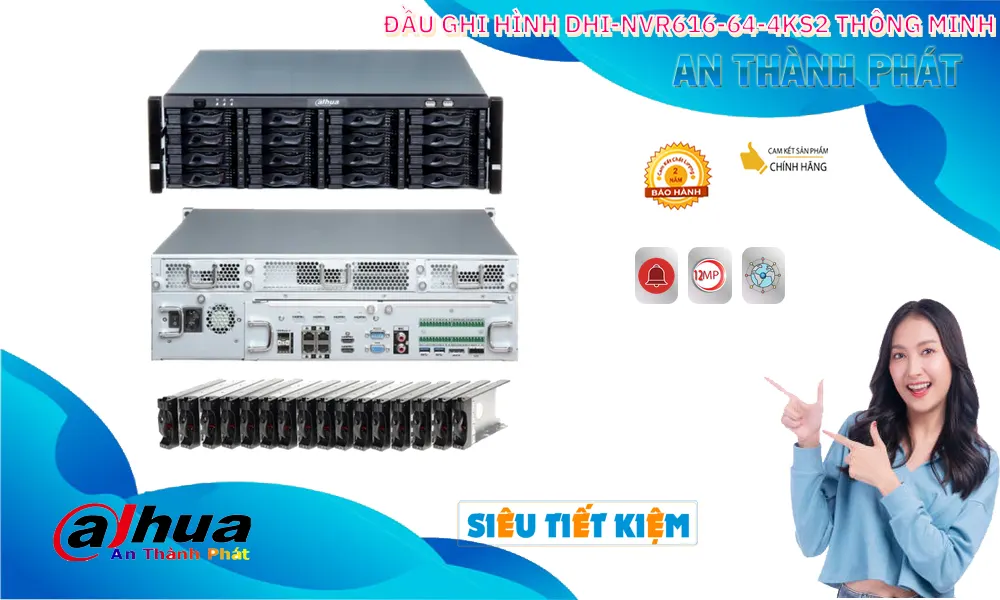 Đầu Ghi IP Dahua DHI-NVR616-64-4KS2 64 Kênh