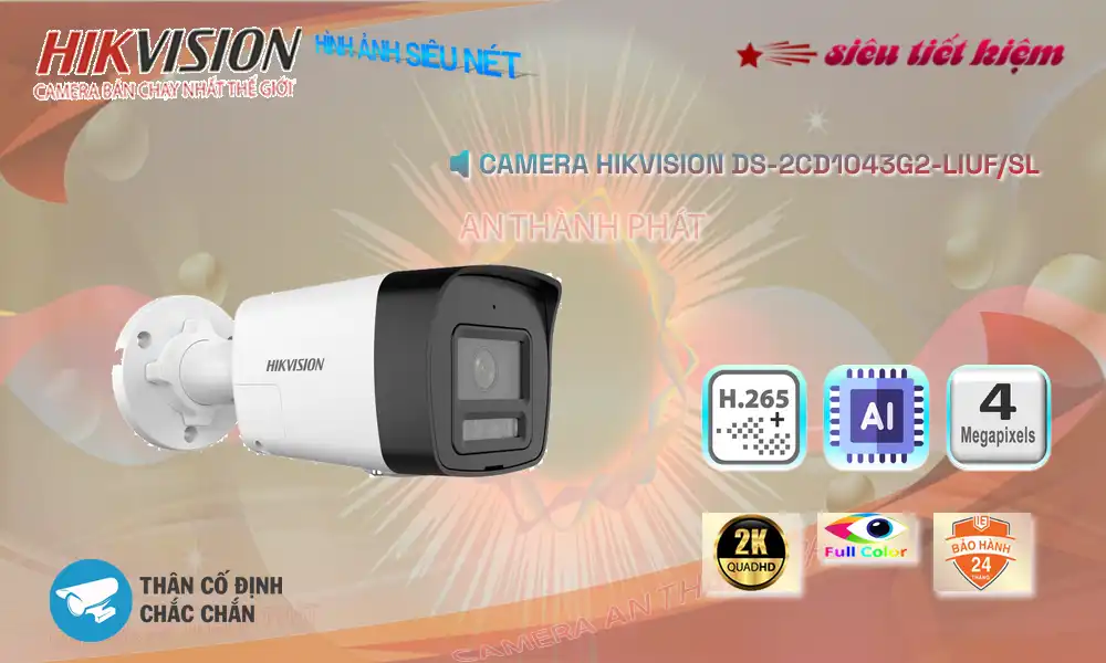 Camera Hikvision DS-2CD1043G2-LIUF/SL Camera Hikvision DS-2CD1043G2-LIUF/SL