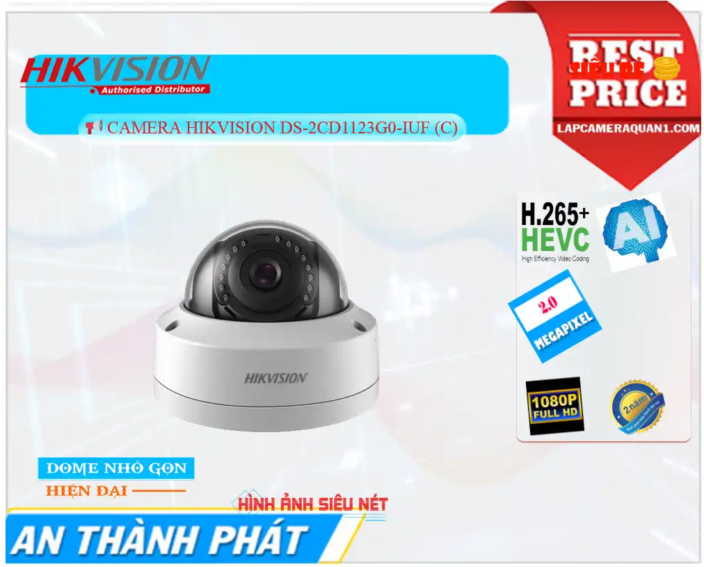 Camera Hikvision DS-2CD1123G0-IUF (C)