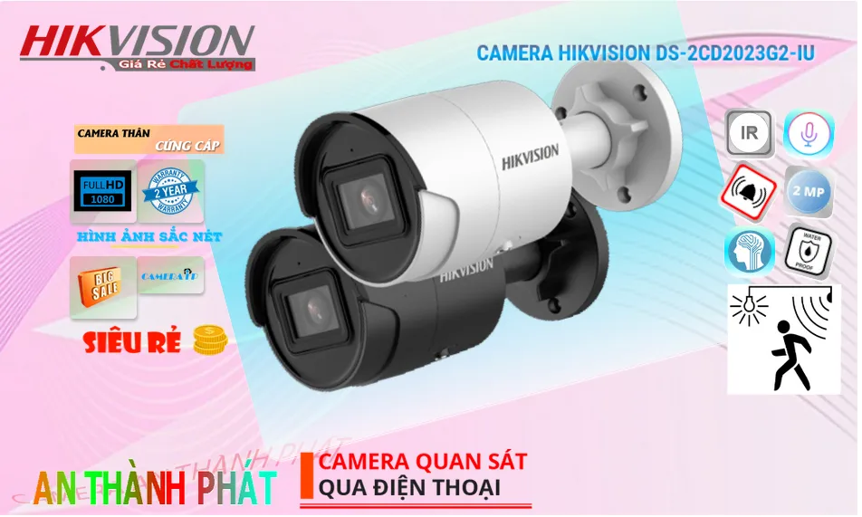 DS-2CD2023G2-IU Camera IP Hikvision Ngoài Trời