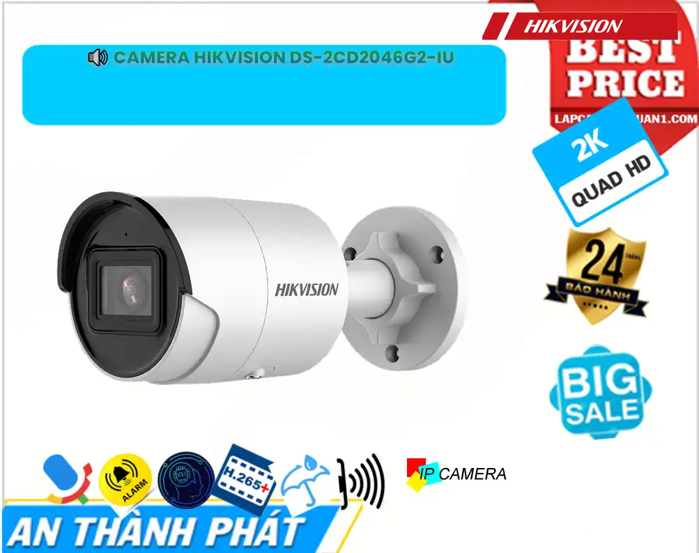 Camera Hikvision DS-2CD2046G2-IU