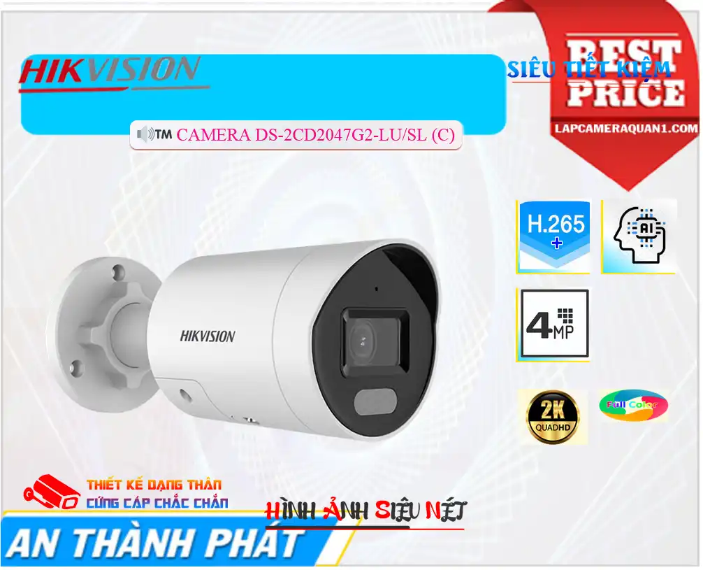 Camera Hikvision DS-2CD2047G2-LU/SL (C)