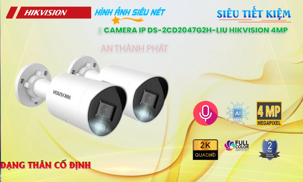DS-2CD2047G2H-LIU Camera An Ninh Chức Năng Cao Cấp
