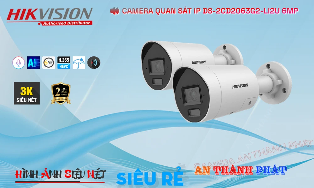 ❂ DS-2CD2063G2-LI2U Camera Hikvision Chức Năng Cao Cấp ❂ DS-2CD2063G2-LI2U Camera Hikvision Chức Năng Cao Cấp
