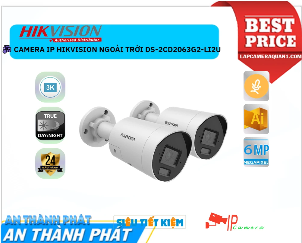 ❂ DS-2CD2063G2-LI2U Camera Hikvision Chức Năng Cao Cấp ❂ DS-2CD2063G2-LI2U Camera Hikvision Chức Năng Cao Cấp