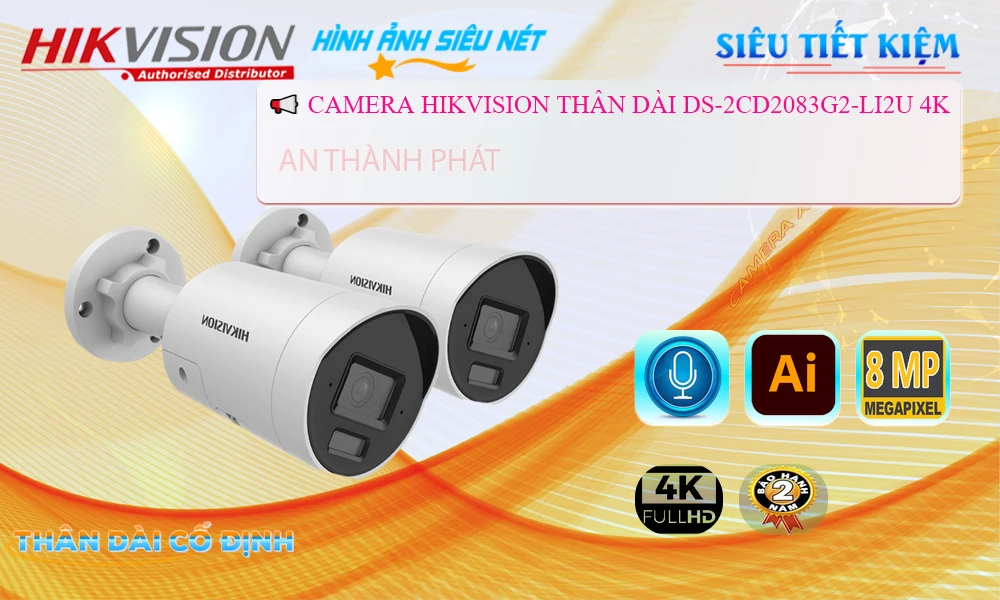 DS-2CD2083G2-LI2U Công Nghệ POE Hikvision Thiết kế Đẹp DS-2CD2083G2-LI2U Công Nghệ POE Hikvision Thiết kế Đẹp