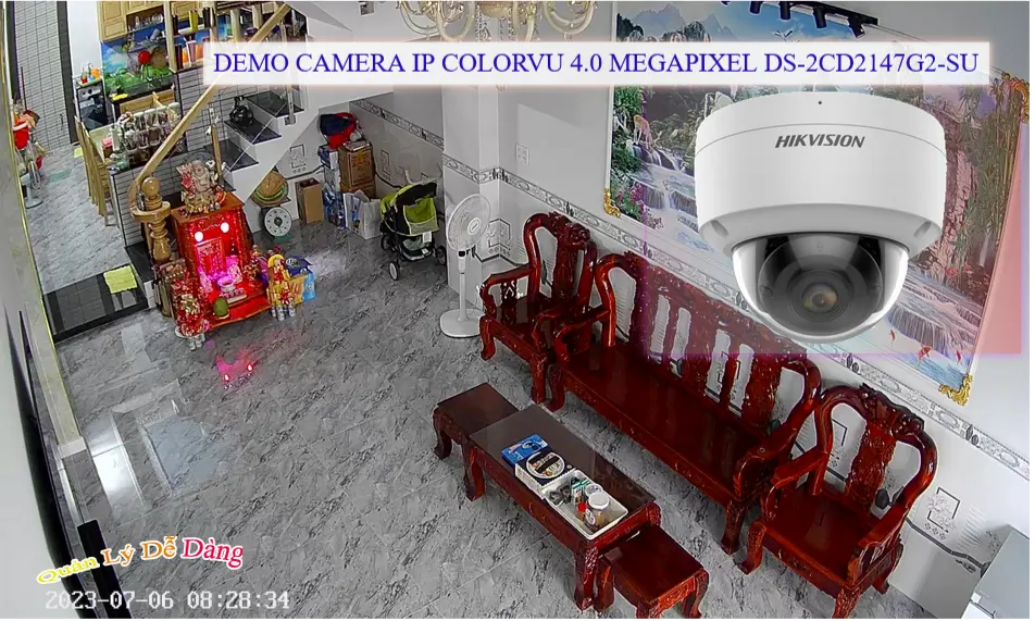 DS-2CD2147G2-SU  Camera IP 2K Full Color
