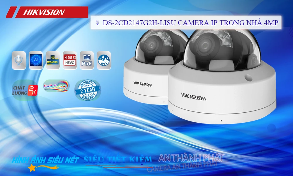 ✲ Camera DS-2CD2147G2H-LISU Hikvision Thiết kế Đẹp ✲ Camera DS-2CD2147G2H-LISU Hikvision Thiết kế Đẹp