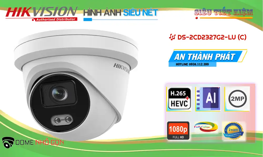 Camera Hikvision DS-2CD2327G2-LU (C)