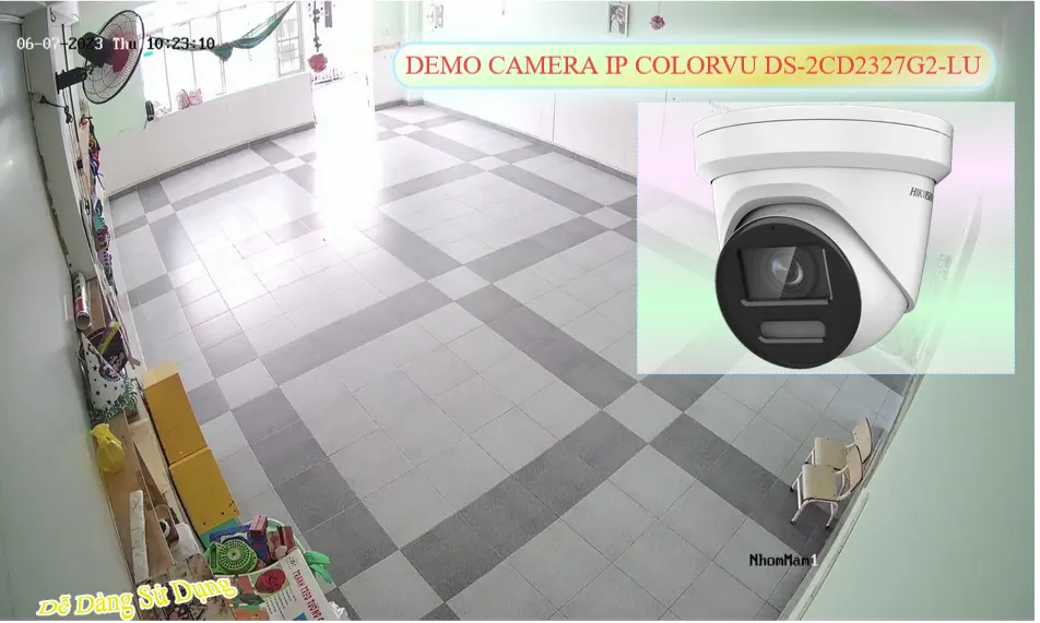Camera IP Hikvision DS-2CD2327G2-LU Full Color 30m