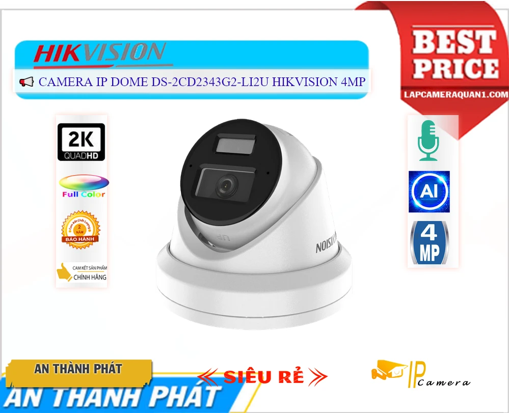 DS-2CD2343G2-LI2U Camera An Ninh Công Nghệ Mới DS-2CD2343G2-LI2U Camera An Ninh Công Nghệ Mới