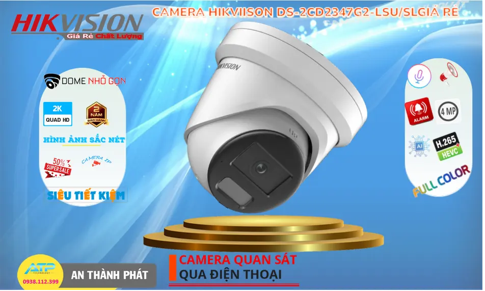 DS-2CD2347G2-LSU/SL Camera IP Hikvision 4MP