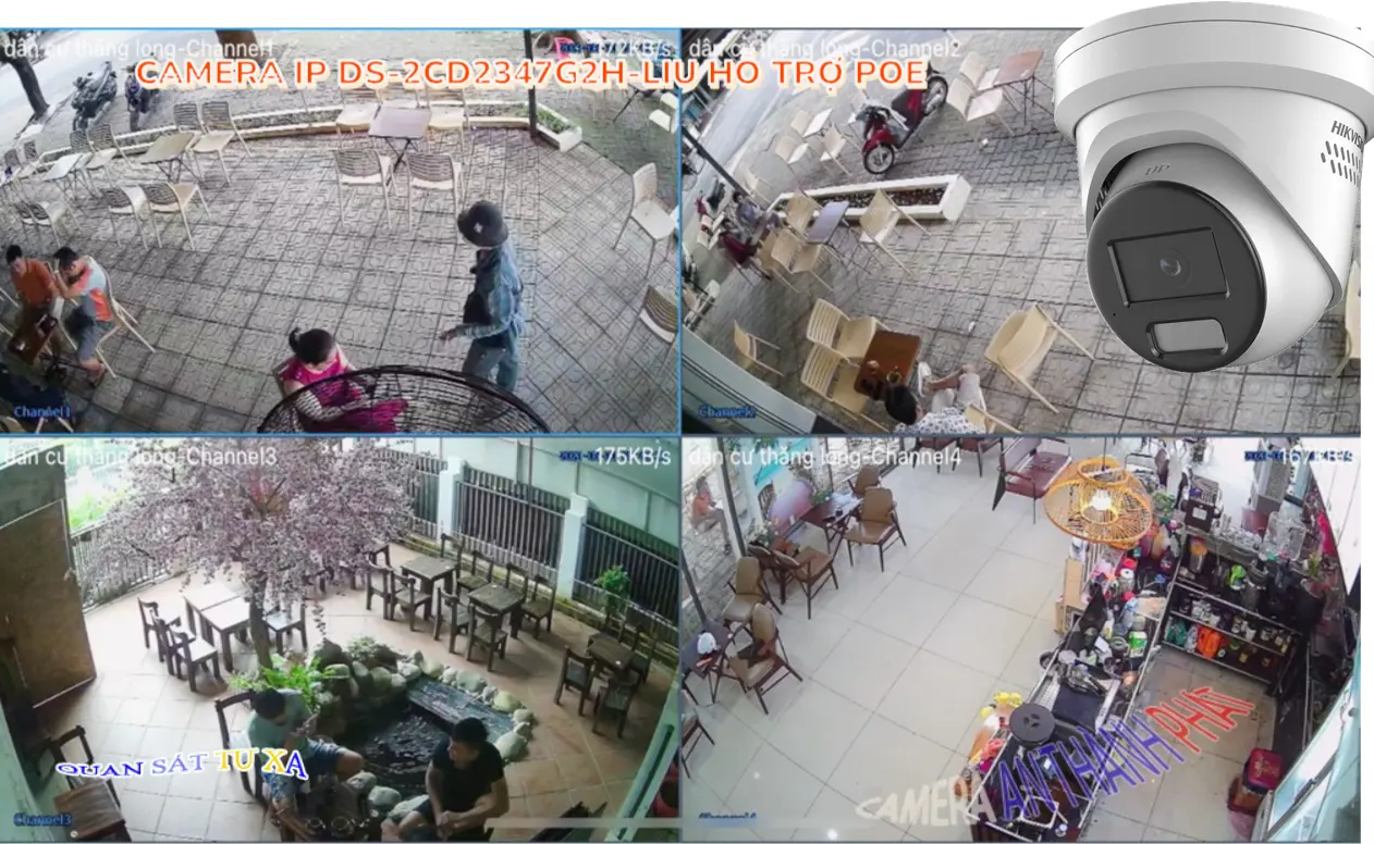 DS-2CD2347G2H-LIU Ip POE sắc nét Camera Giám Sát Giá rẻ