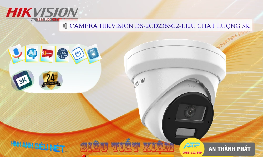 Camera DS-2CD2363G2-LI2U Hikvision Camera DS-2CD2363G2-LI2U Hikvision