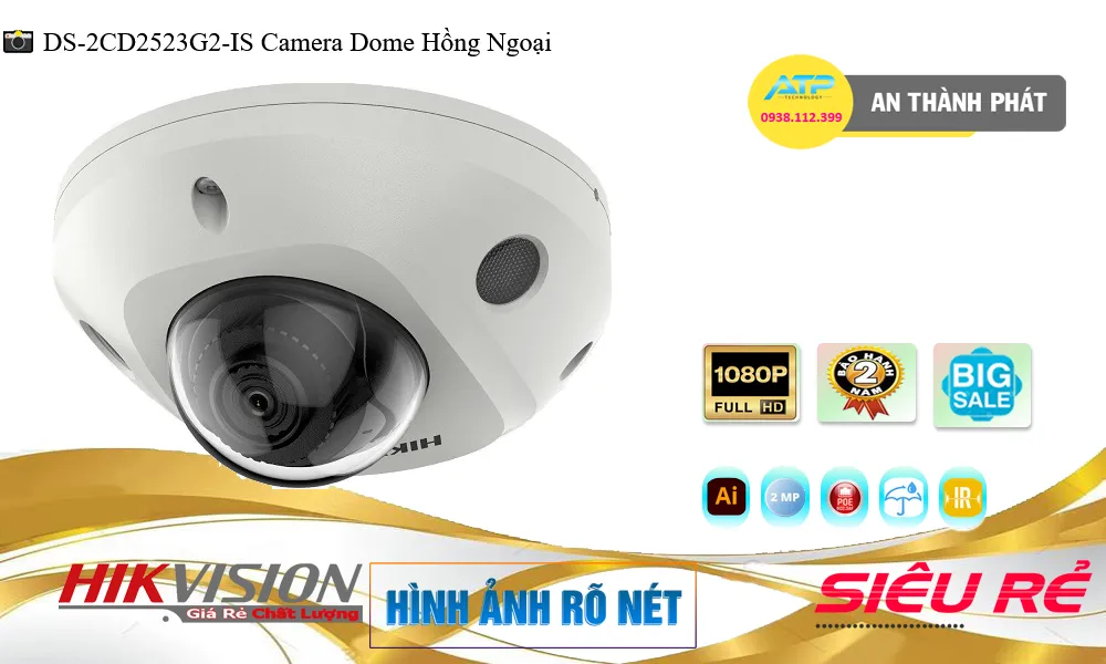 DS-2CD2523G2-IS Camera IP Hikvision 2MP