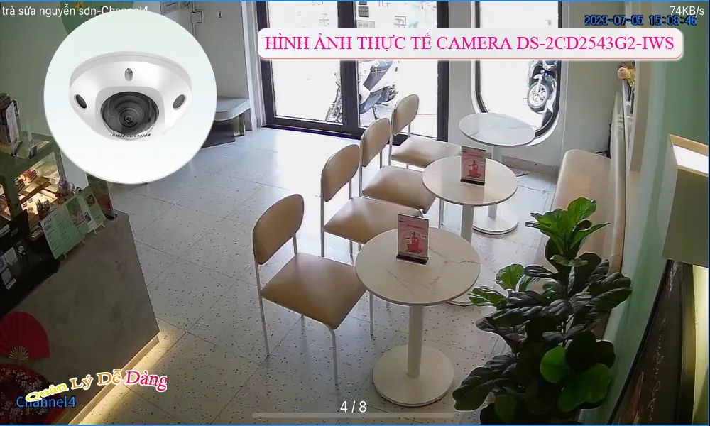 Camera IP Wifi Hikvision 2K DS-2CD2543G2-IWS