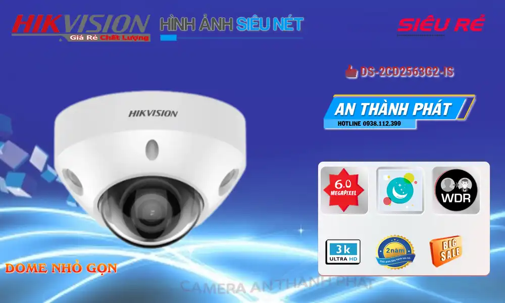 Camera Hikvision DS-2CD2563G2-IS