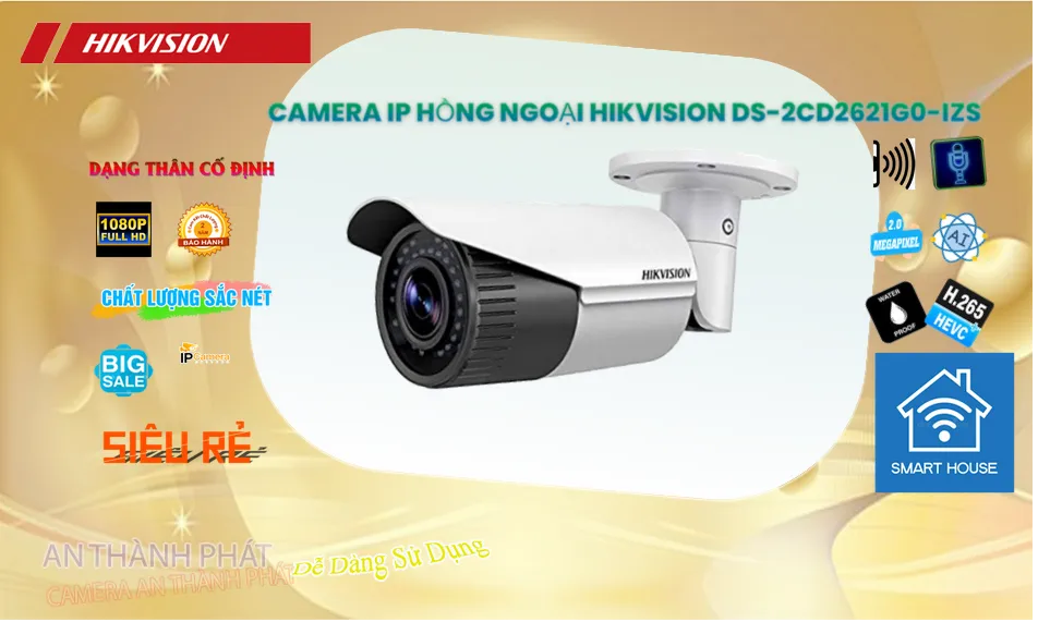 DS-2CD2621G0-IZS Camera IP Hikvision Ghi Âm