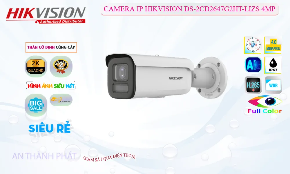 Camera An Ninh Hikvision DS-2CD2647G2HT-LIZS Giá tốt