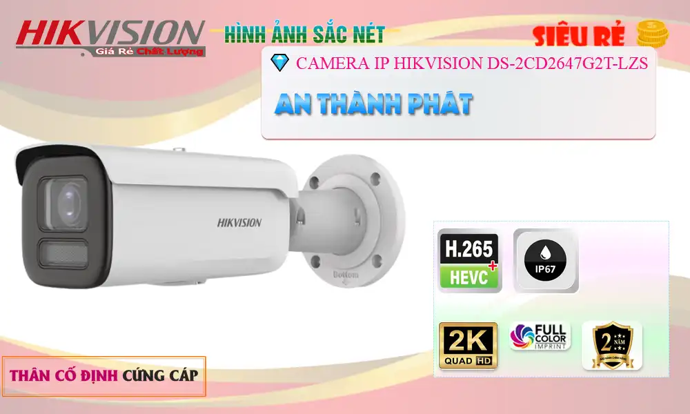 Camera Hikvision DS-2CD2647G2T-LZS Camera Hikvision DS-2CD2647G2T-LZS