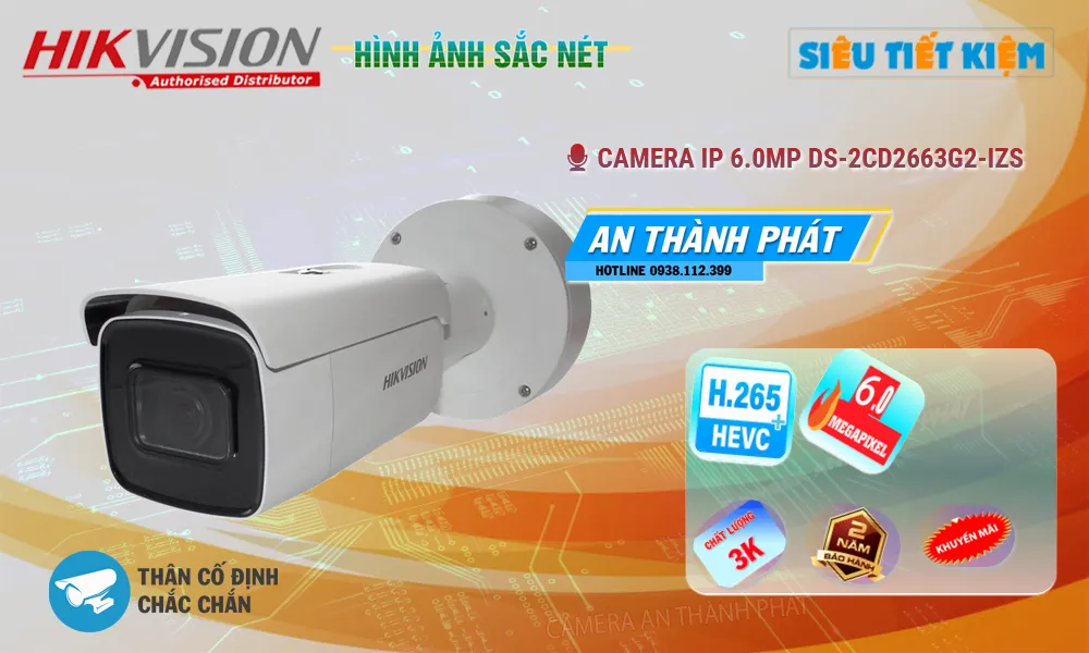 DS-2CD2663G2-IZS Camera IP Hikvision 6MP