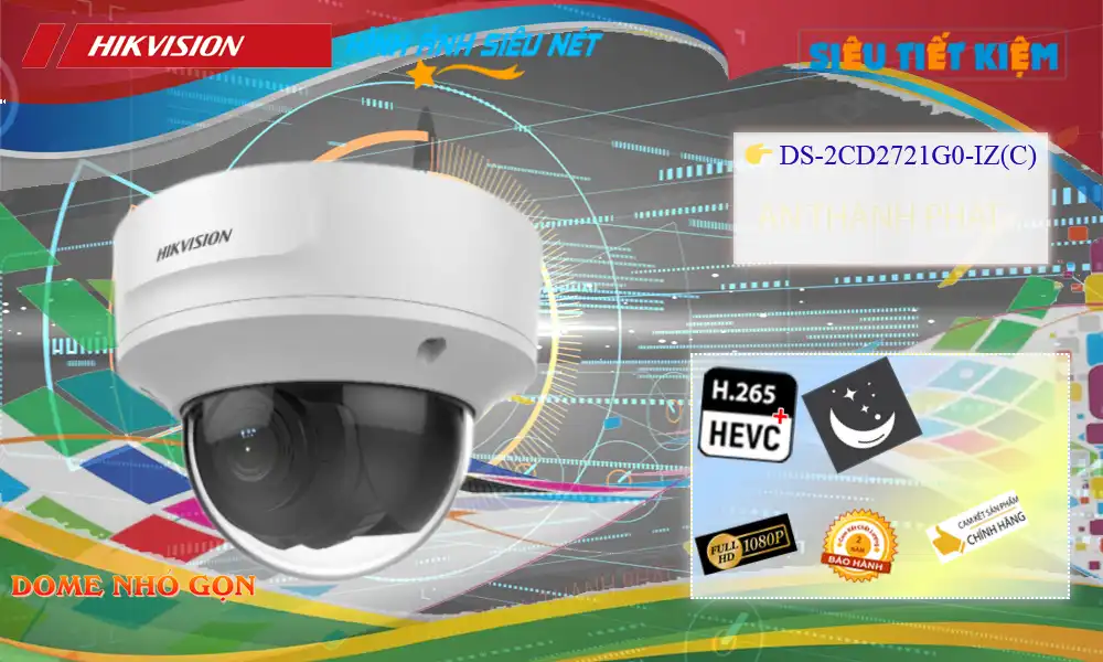 Camera Hikvision DS-2CD2721G0-IZ(C)