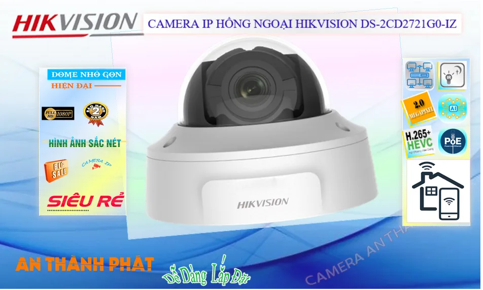 DS-2CD2721G0-IZ Camera IP Hikvision