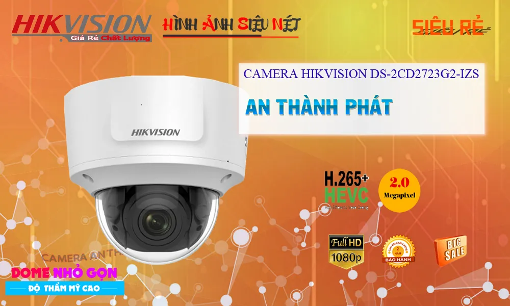 DS-2CD2723G2-IZS Camera IP Hikvision 1080P