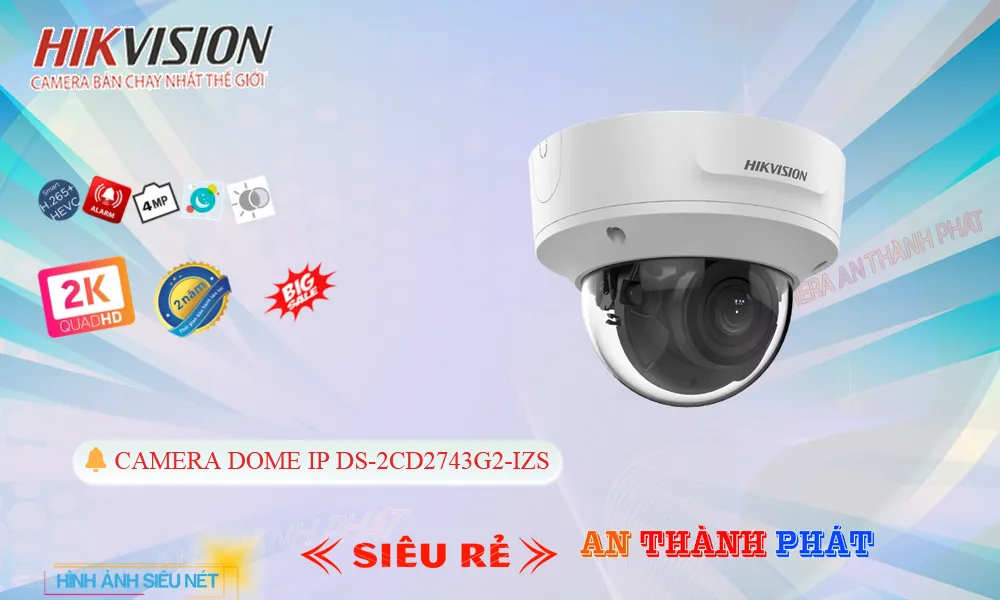 DS-2CD2743G2-IZS Camera IP Trong Nhà 2K