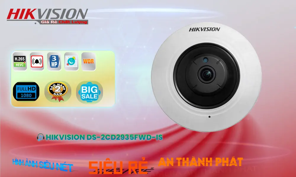 Camera IP POE 1080P DS-2CD2935FWD-IS