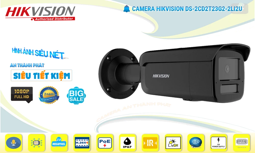 Camera Hikvision DS-2CD2T23G2-2LI2U Camera Hikvision DS-2CD2T23G2-2LI2U