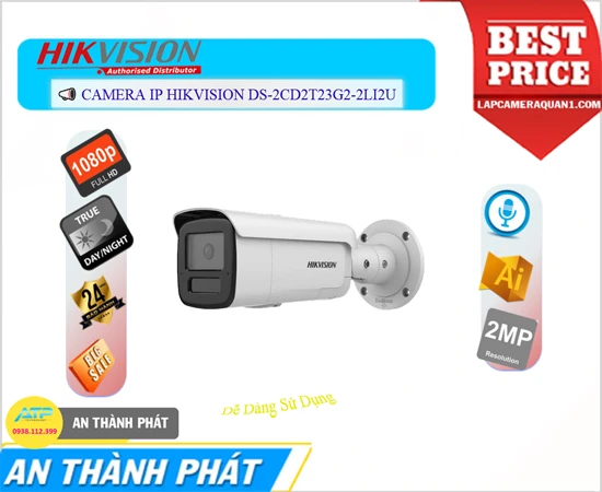 Camera Hikvision DS-2CD2T23G2-2LI2U Camera Hikvision DS-2CD2T23G2-2LI2U