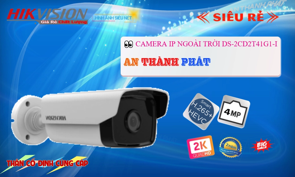 Camera DS-2CD2T41G1-I Hikvision