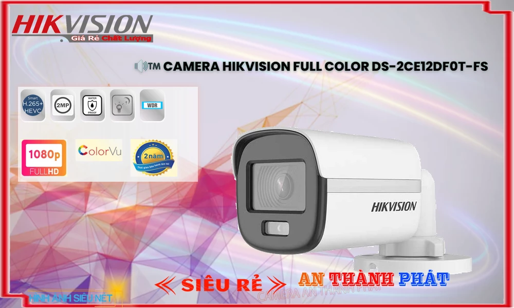 DS-2CE12DF0T-FS Camera Ngoài Trời Full Color