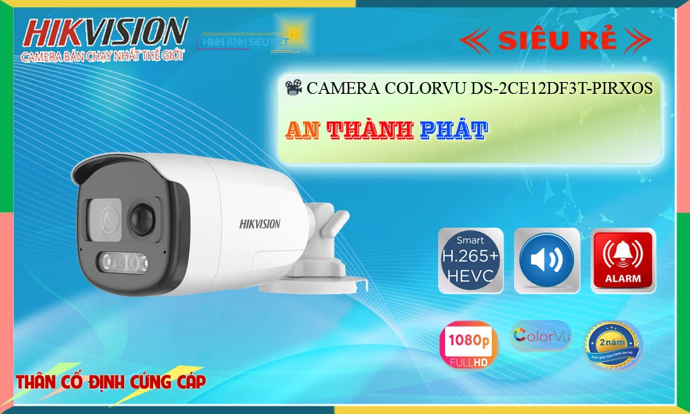 Camera Full Color DS-2CE12DF3T-PIRXOS