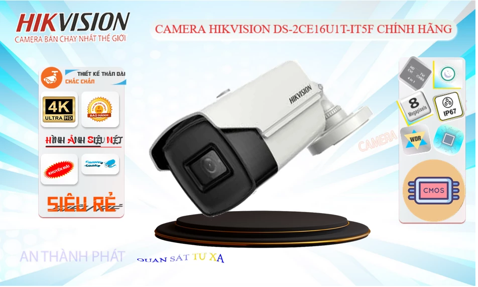 DS-2CE16U1T-IT5F Camera  Hikvision Hình Ảnh 4K