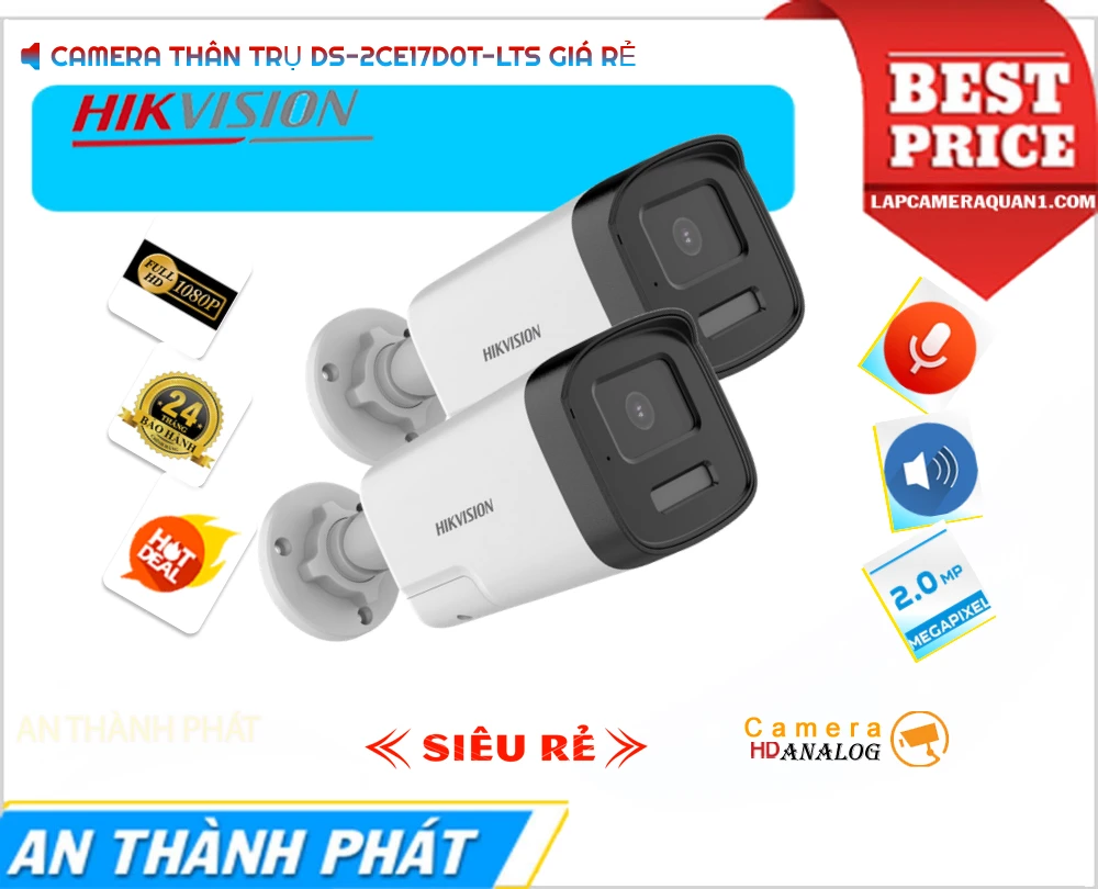DS-2CE17D0T-LTS Camera HIKVISION Giá Rẻ DS-2CE17D0T-LTS Camera HIKVISION Giá Rẻ