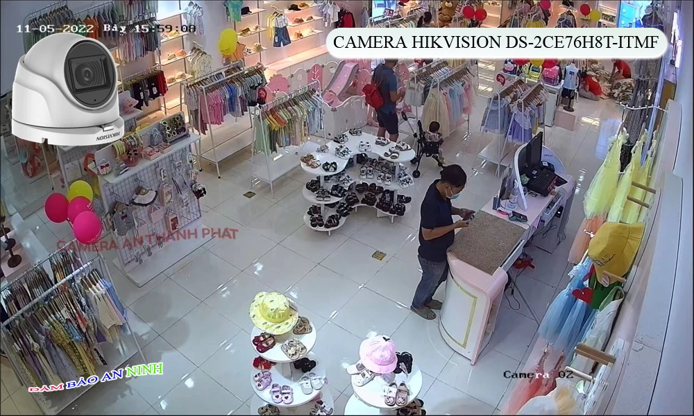 Camera Hikvision DS-2CE76H8T-ITMF 5MP
