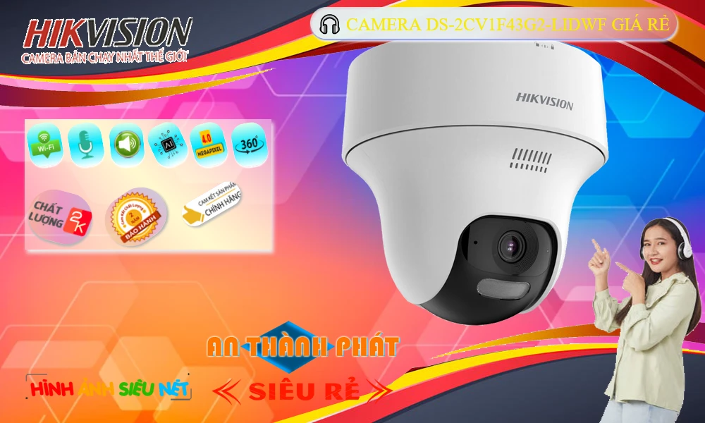 DS-2CV1F43G2-LIDWF Camera Quay Xoay Giá Rẻ