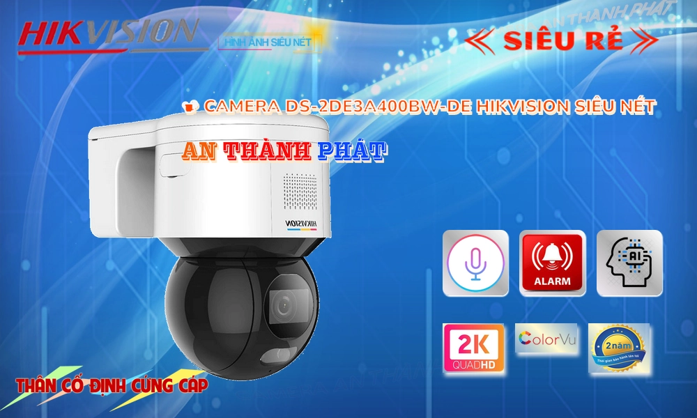 Camera DS-2DE3A400BW-DE Hikvision Thiết kế Đẹp