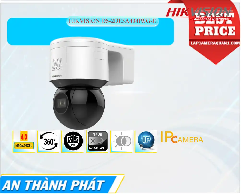 Camera Hikvision Chất Lượng Ip sắc nét DS-2DE3A404IWG-E