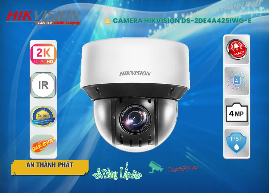 Camera IP DS-2DE4A425IWG-E Xoay Zoom 25X 4MP
