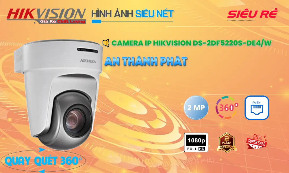 Camera Hikvision DS-2DF5220S-DE4/W