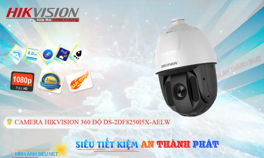 Camera  Hikvision DS-2DF8250I5X-AELW Sắt Nét