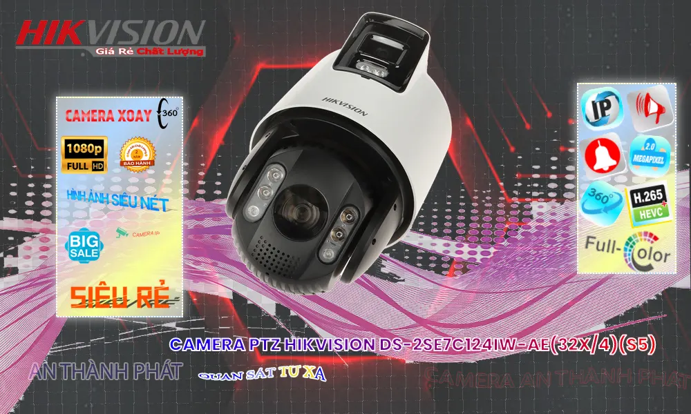 Camera IP Hikvision Zoom 32X DS-2SE7C124IW-AE(32x/4)(S5)