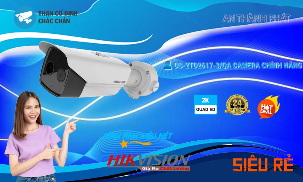 Camera IP Hikvision 4MP DS-2TD2617-3/QA